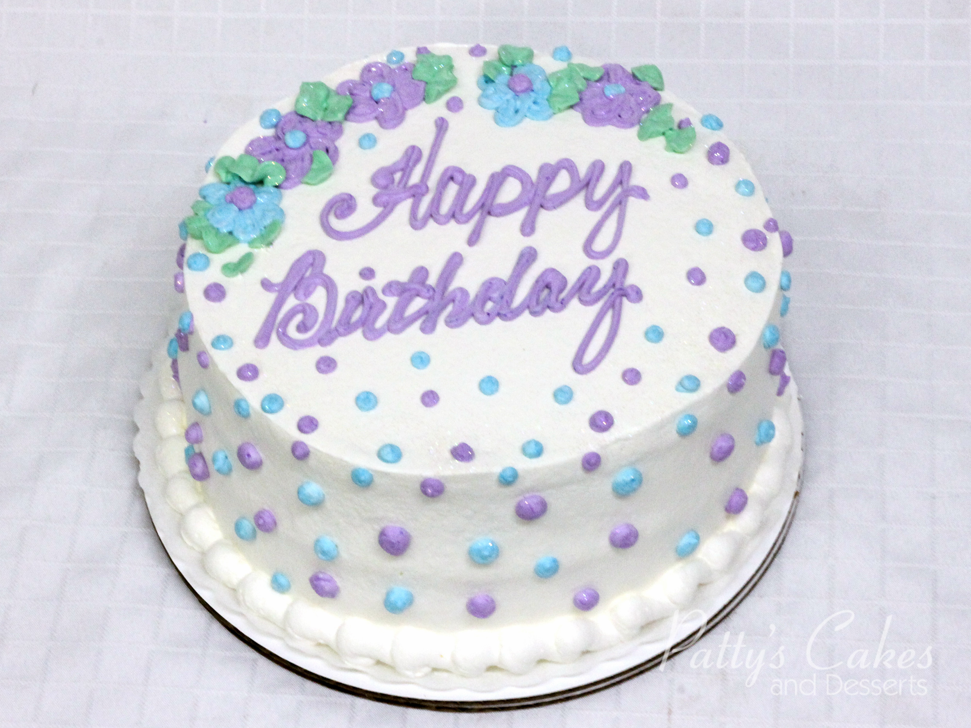violet-blue-green-white-birthday-cake